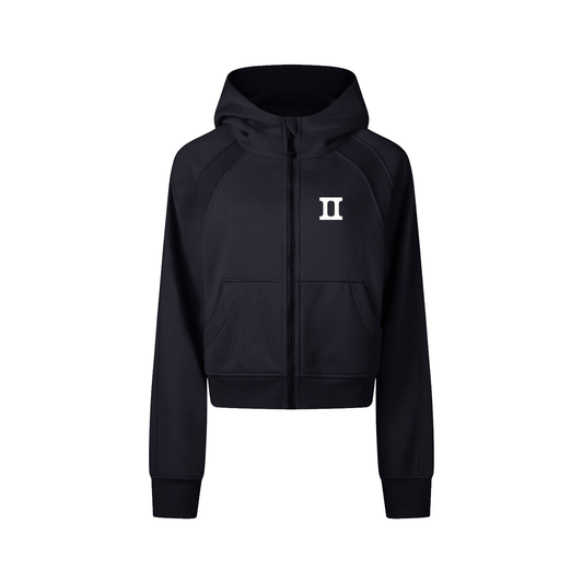 2Cropped Zip-Hoodie
