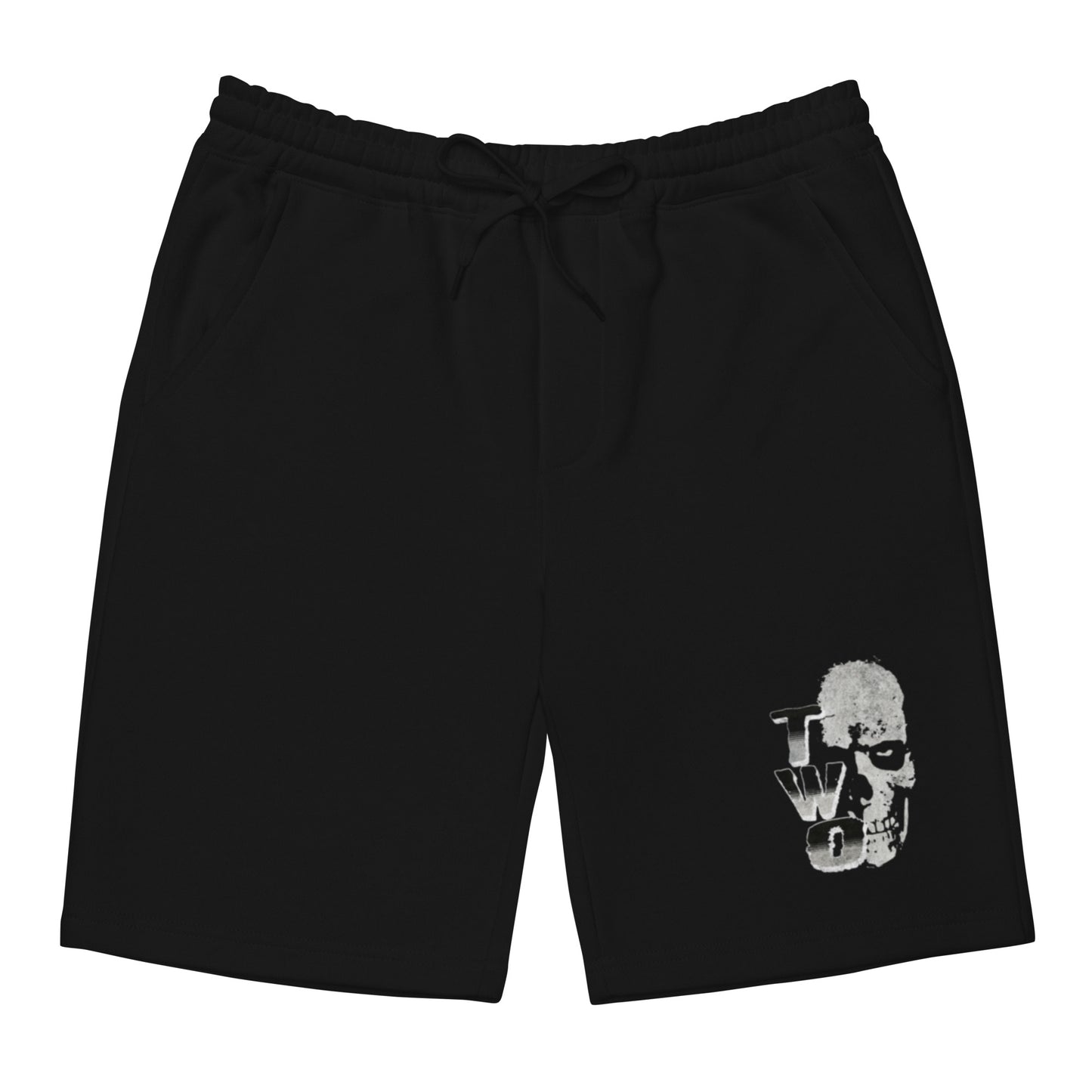 Skull fleece shorts